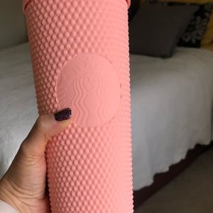 Starbucks matte pink studded tumbler cup 24 oz NEW